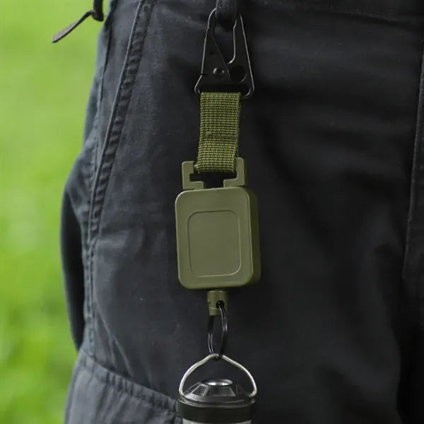 Outdoor Fishing Telescopic Eagle Beak Buckle Belt Back Clip