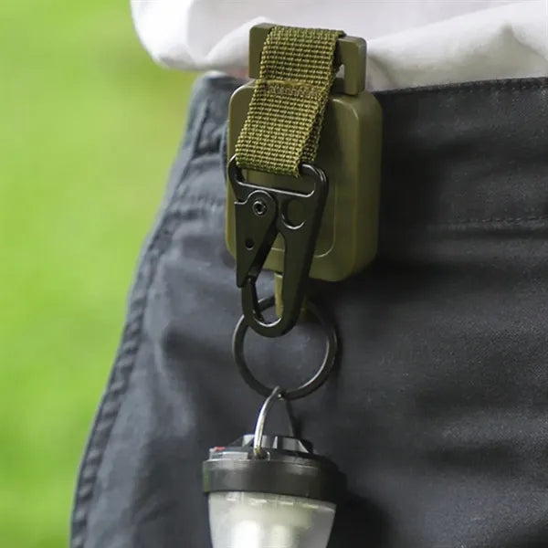 Outdoor Fishing Telescopic Eagle Beak Buckle Belt Back Clip