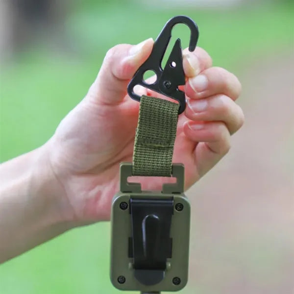 Outdoor Fishing Telescopic Eagle Beak Buckle Belt Back Clip