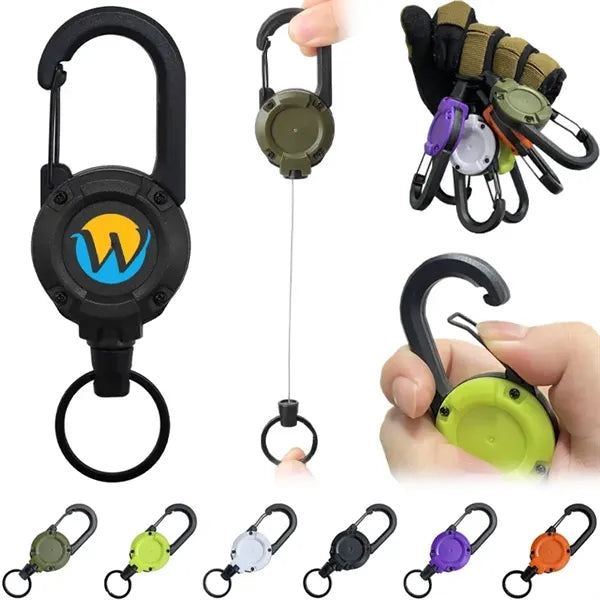 Backpack Tactical U-Shaped Retractable Spring Keychain