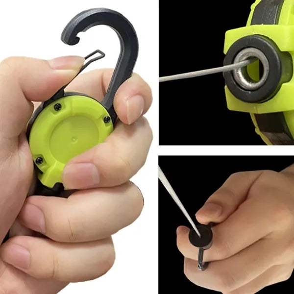 Backpack Tactical U-Shaped Retractable Spring Keychain