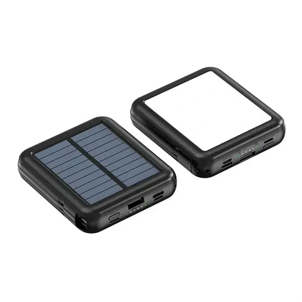 10000mAh Solar Power Bank with Built in 4 Cables