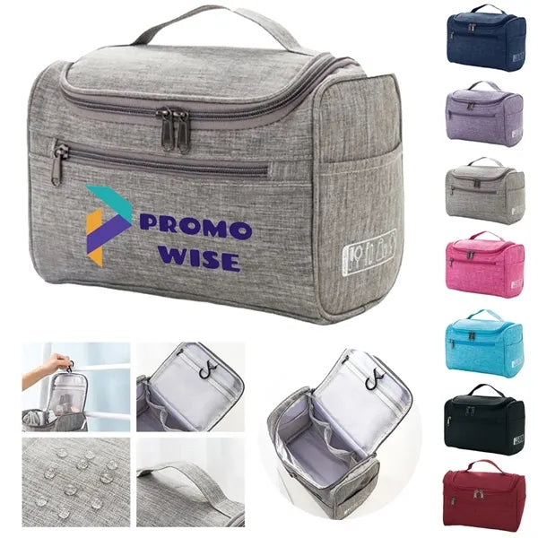 Multipurpose Portable Zipper Handheld Cosmetic Bag With Hook