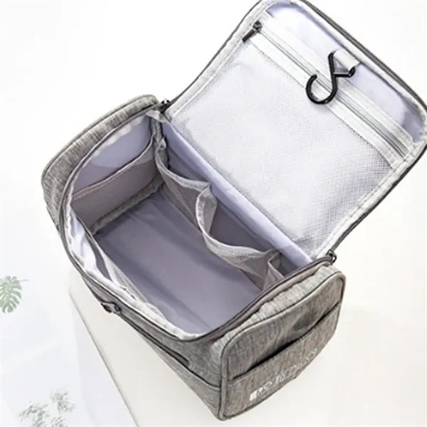 Multipurpose Portable Zipper Handheld Cosmetic Bag With Hook