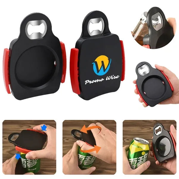 2-In-1 Portable Twist Can Opener With Hidden Blade