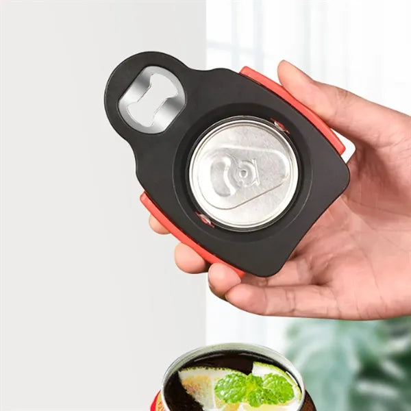 2-In-1 Portable Twist Can Opener With Hidden Blade