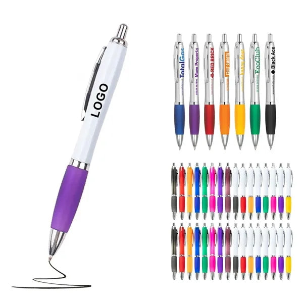 Satin Curvy Ballpoint Click Pen