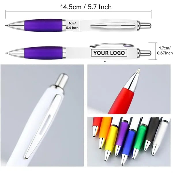 Satin Curvy Ballpoint Click Pen