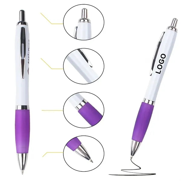 Satin Curvy Ballpoint Click Pen