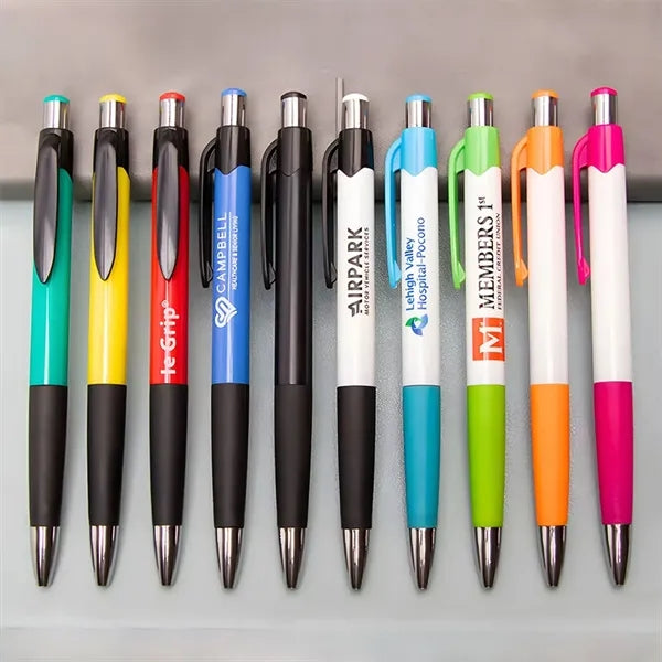 Soft touch click ballpoint pen