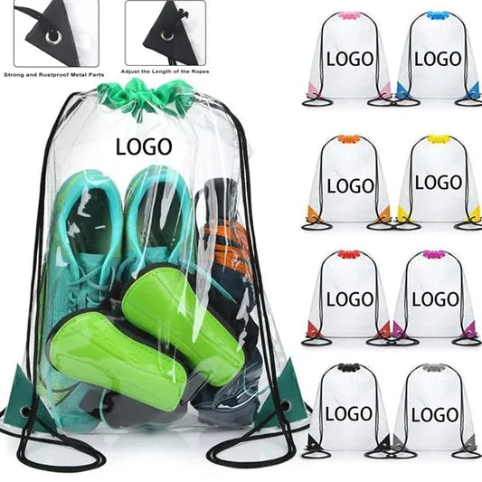 Waterproof Clear Drawstring Bags
