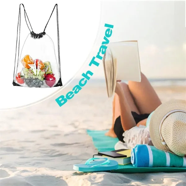 Waterproof Clear Drawstring Bags