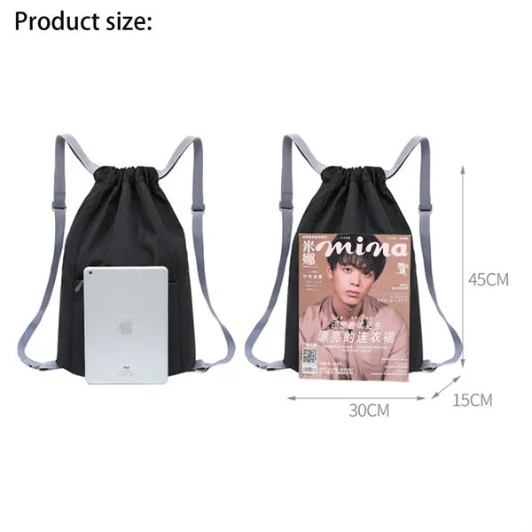 Drawstring Water Resistant Backpack