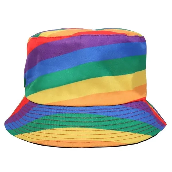 Rainbow Cotton Twill Bucket Hat