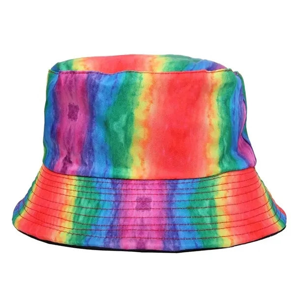 Rainbow Cotton Twill Bucket Hat