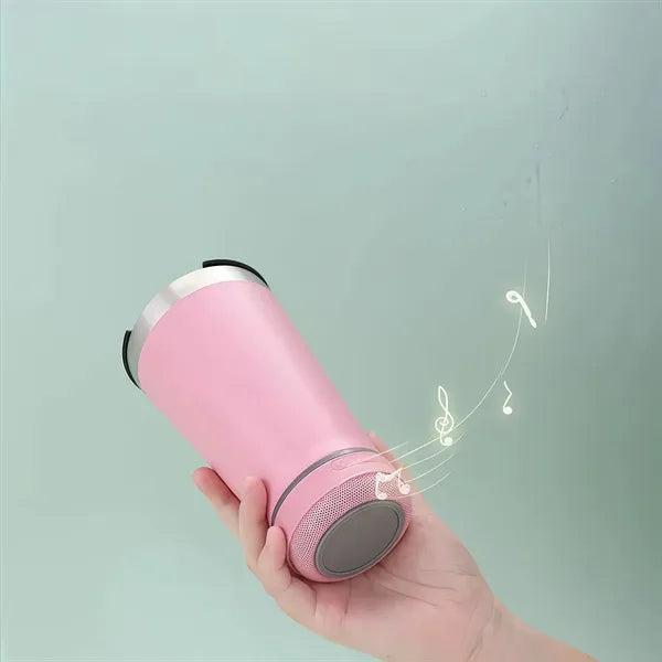 16oz Insulated Water Bottle with Speaker & Opener
