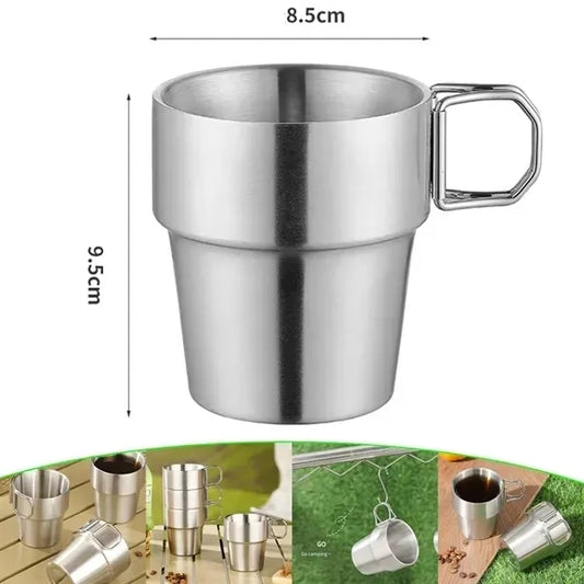 Folding Handle Cup for Travel Camping