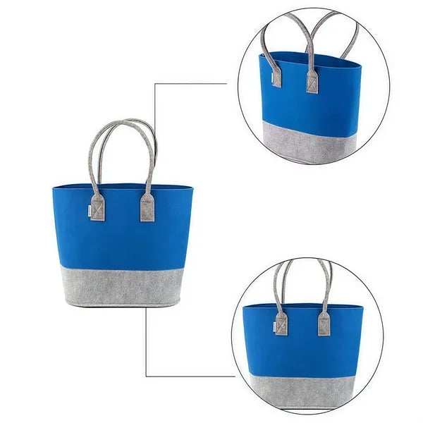 Felt Shopping Tote with Handles