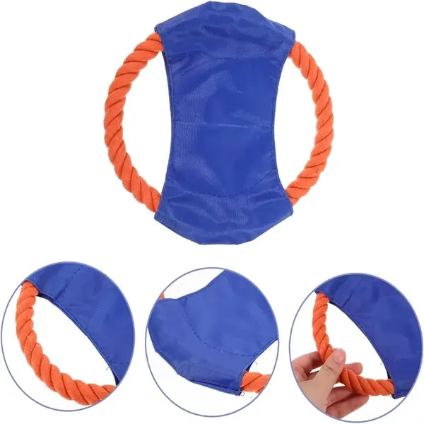 Dog Toys Flying Disc Rope