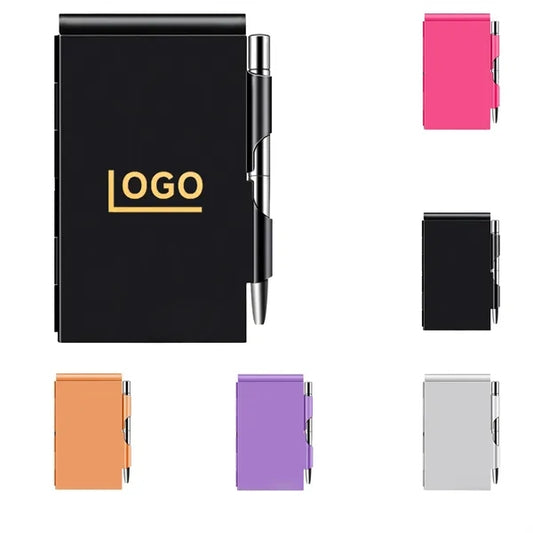 Metal Pocket Notebook with Pen
