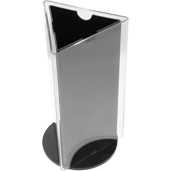 Acrylic Rotate 3 Sided Sign Holder A Frame Menu Stand