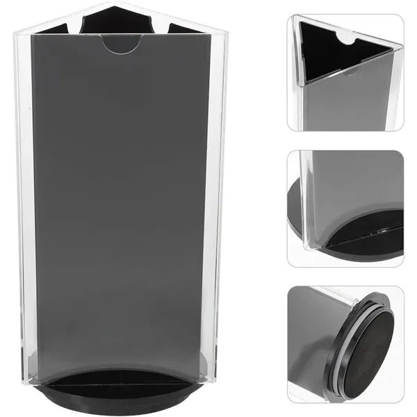 Acrylic Rotate 3 Sided Sign Holder A Frame Menu Stand