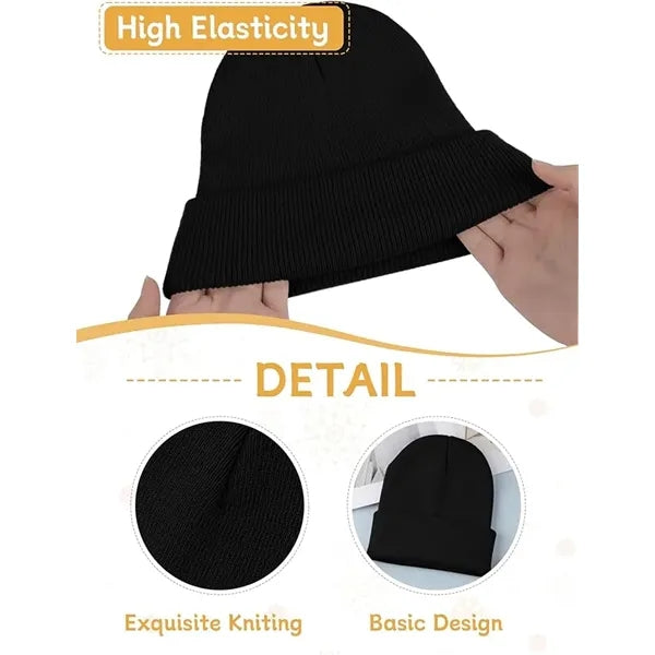 Kids Winter Warm Cuffed Caps Knit Beanie Hat