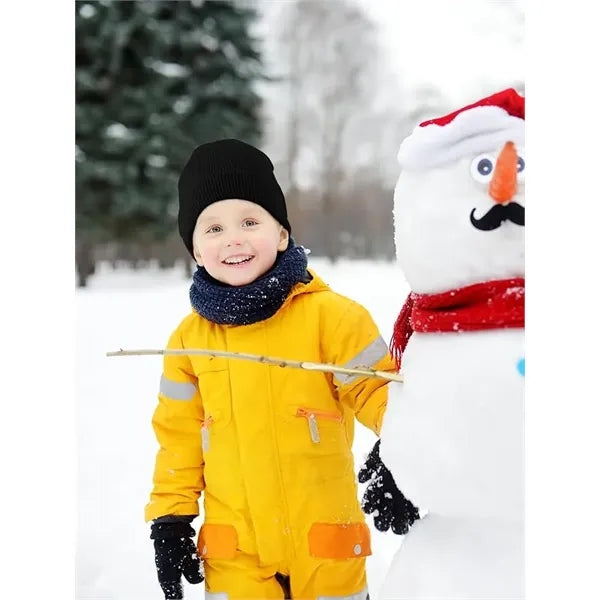 Kids Winter Warm Cuffed Caps Knit Beanie Hat