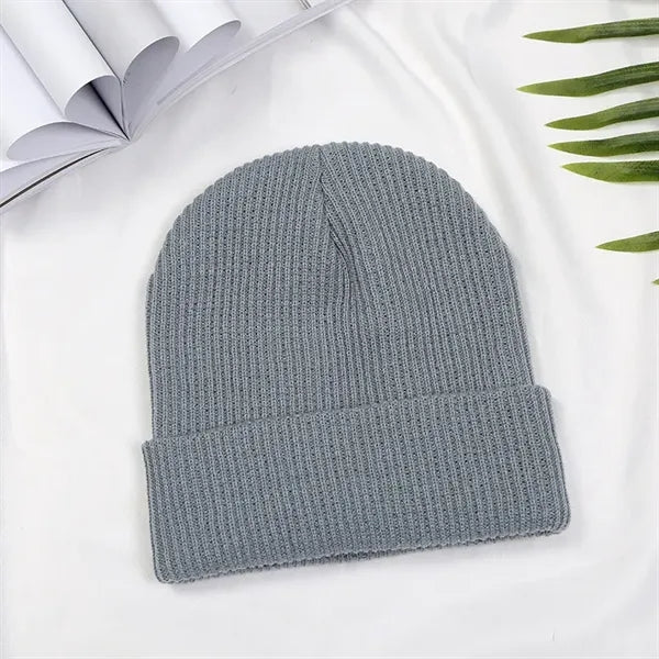 Kids Winter Warm Cuffed Caps Knit Beanie Hat