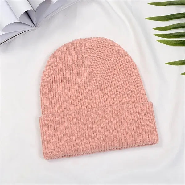 Kids Winter Warm Cuffed Caps Knit Beanie Hat