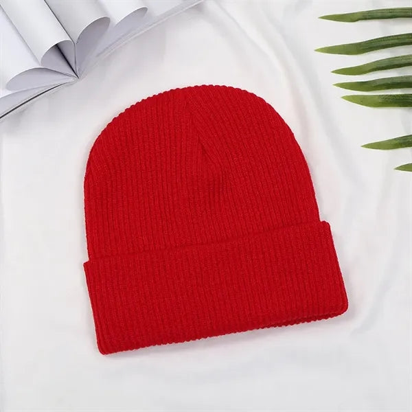 Kids Winter Warm Cuffed Caps Knit Beanie Hat