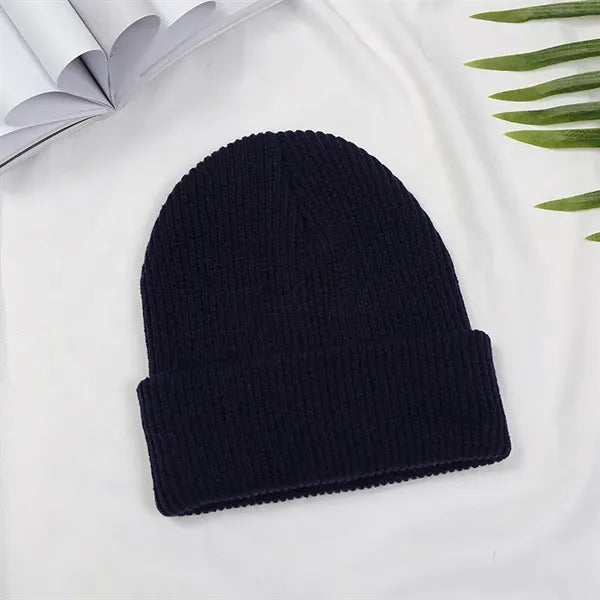 Kids Winter Warm Cuffed Caps Knit Beanie Hat