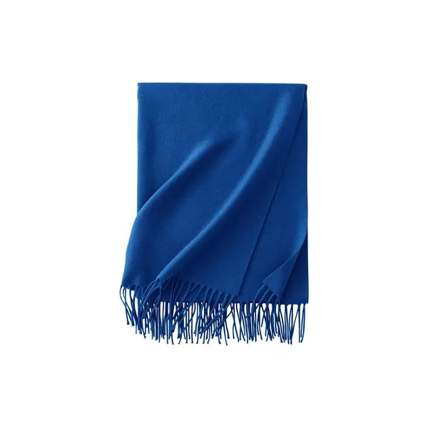Faux Cashmere Shawl Scarf With Tassels
