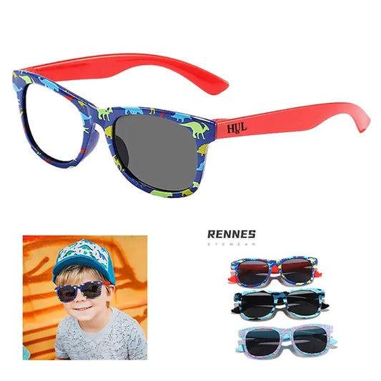 Stylish Kids Dino Square Sunglasses