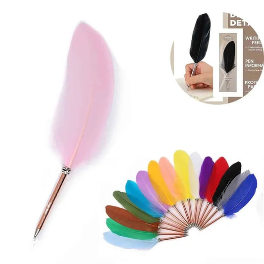 Exquisite Feather Ballpoint Pen