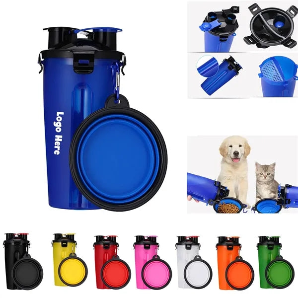 Portable Drinking Cup for Pet Water and Food