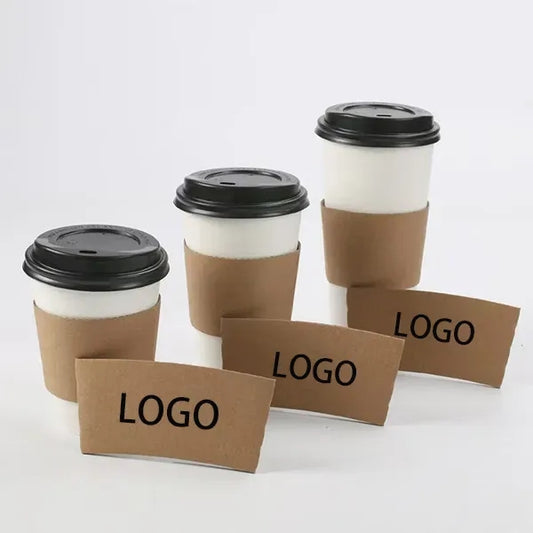 Eco-Friendly Kraft Paper Coffee Cup Sleeve