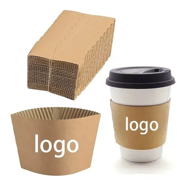 Eco-Friendly Kraft Paper Coffee Cup Sleeve