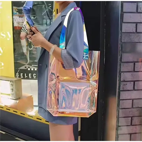Iridescent Holographic Tote Bag