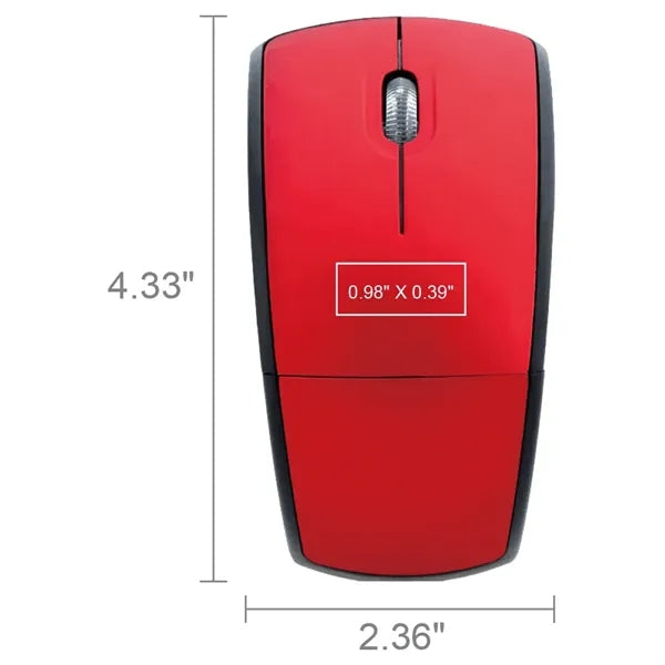 Allen Glossy Wireless Folding Mouse
