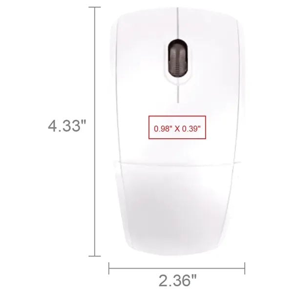 Allen Glossy Wireless Folding Mouse