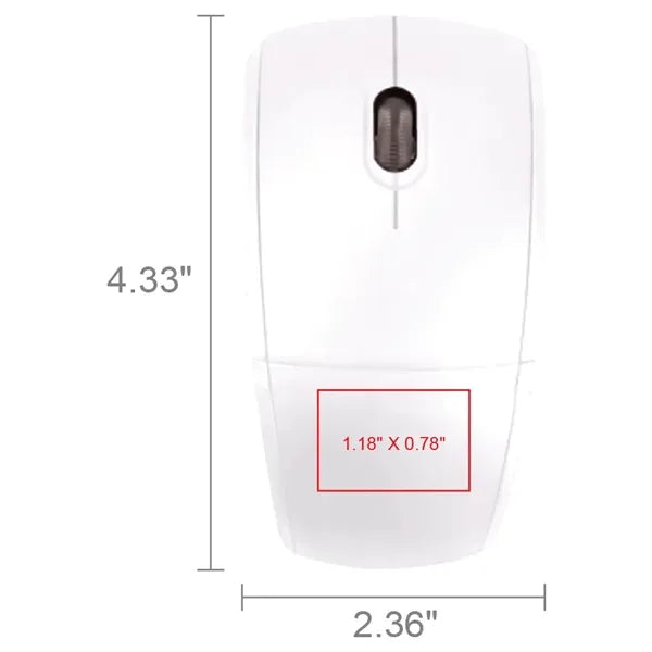 Allen Glossy Wireless Folding Mouse