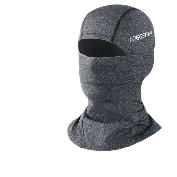Winter fleece cycling hood