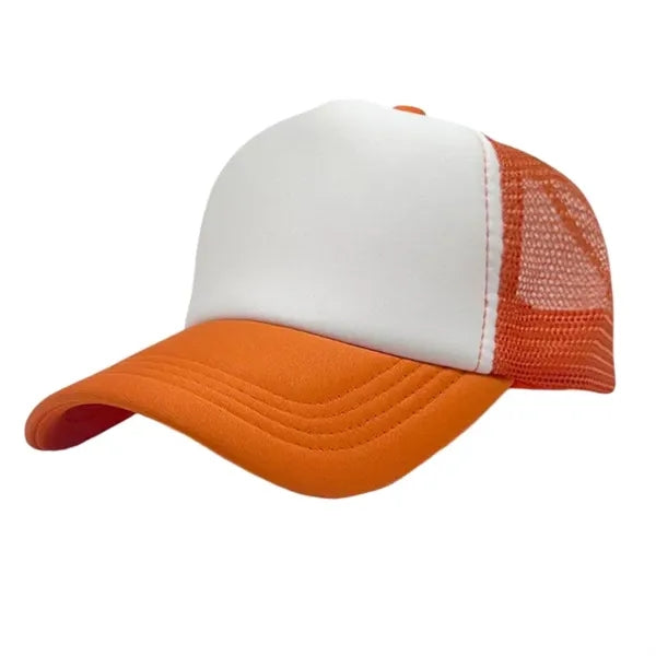 Sponge mesh color block baseball cap