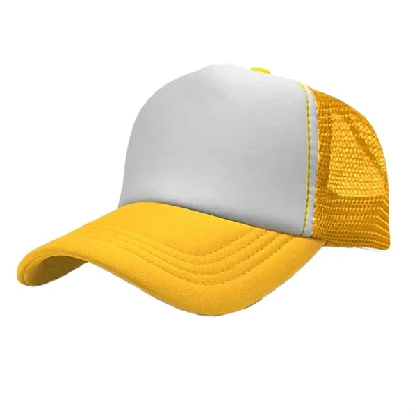 Sponge mesh color block baseball cap