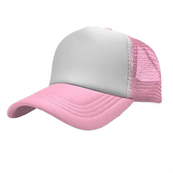 Sponge mesh color block baseball cap