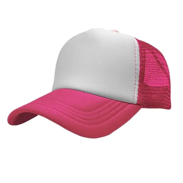 Sponge mesh color block baseball cap