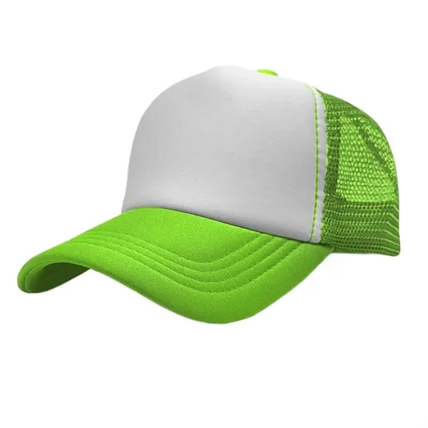 Sponge mesh color block baseball cap