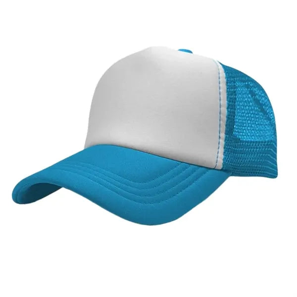 Sponge mesh color block baseball cap