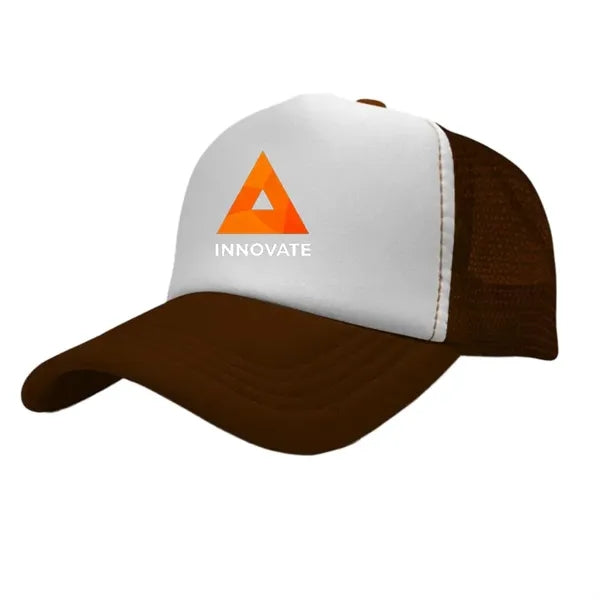 Sponge mesh color block baseball cap